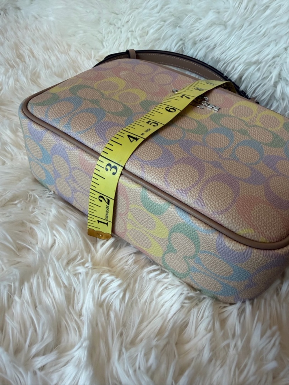 Coach Jamie Signature Multicolor/Rainbow Camera Zip Closure Crossbody - Picture 11 of 12